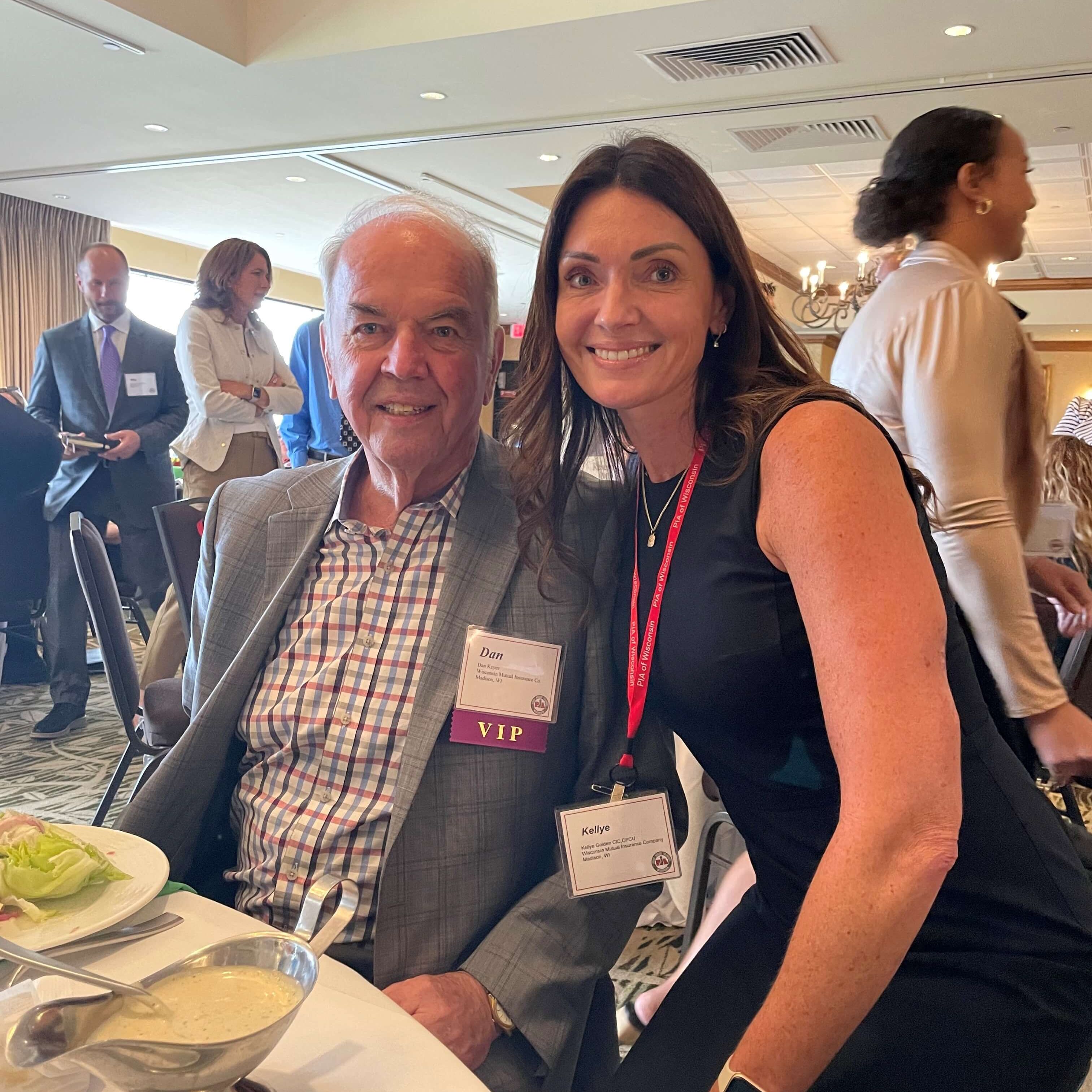 Dan Keyes and his daughter, Kellye Golden, at the Awards Luncheon at Engage 2023